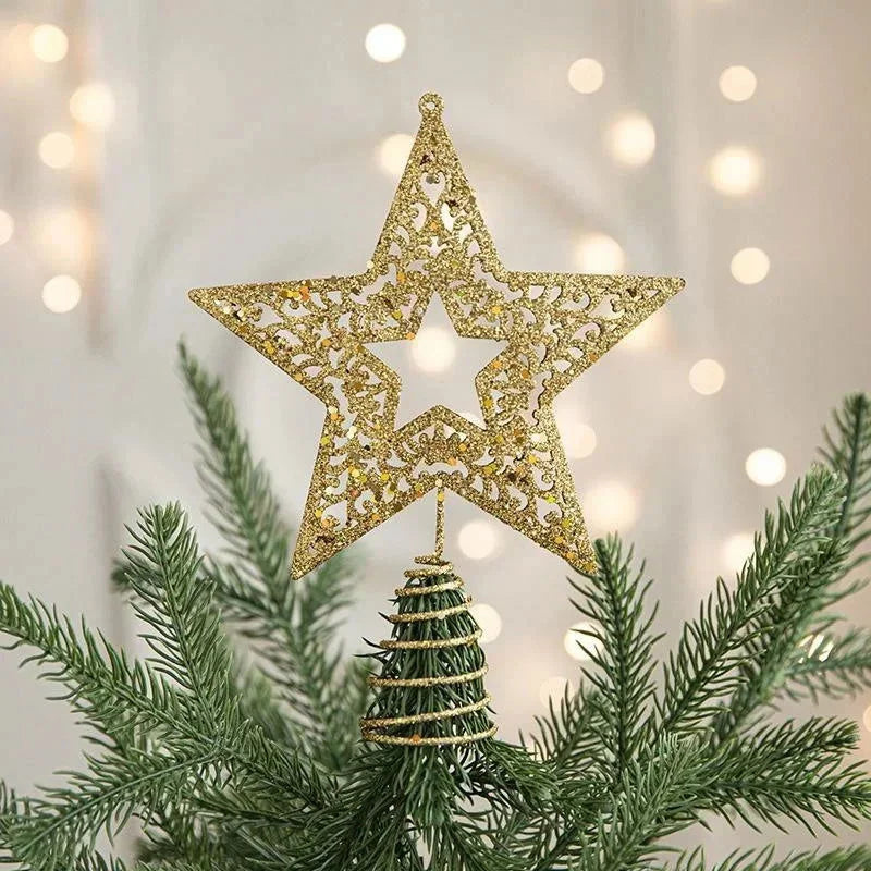 Gold Iron Christmas Tree Topper Star – 3 Models