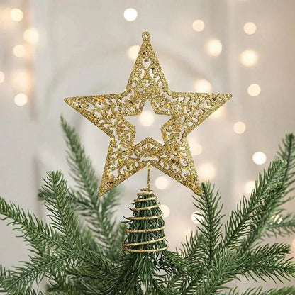 Gold Iron Christmas Tree Topper Star – 3 Models