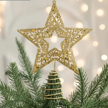 Gold Iron Christmas Tree Topper Star – 3 Models – view 3