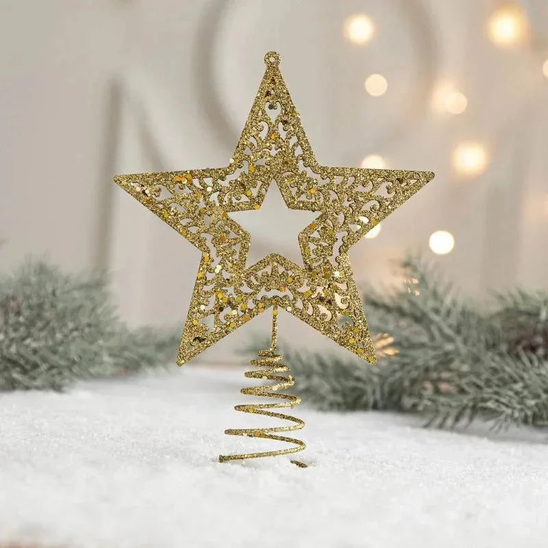 Gold Iron Christmas Tree Topper Star – 3 Models – view 4