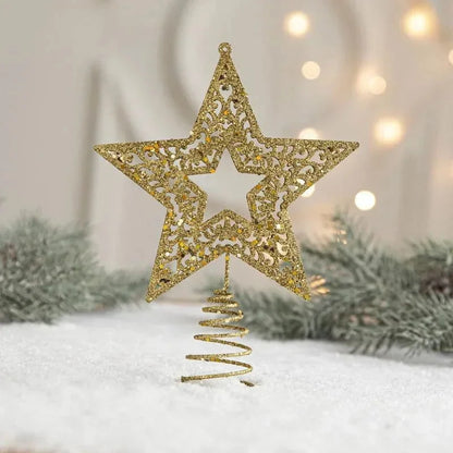 Gold Iron Christmas Tree Topper Star – 3 Models – view 4