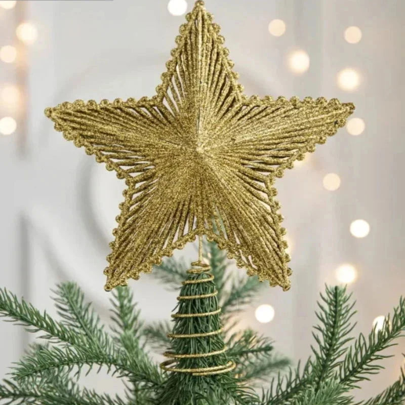 Gold Iron Christmas Tree Topper Star – 3 Models – view 6