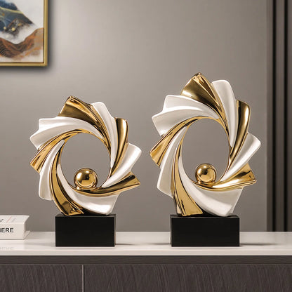 Gold Modern Ceramic Figurine – Design A or B