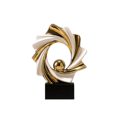 Gold Modern Ceramic Figurine – Design A or B – view 5