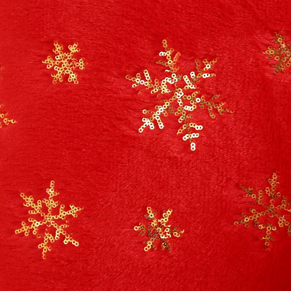 Gold Sequin Embroidered Christmas Plush Cushion Cover – view 14