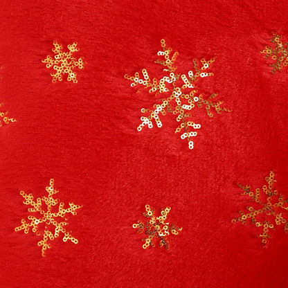 Gold Sequin Embroidered Christmas Plush Cushion Cover – view 14