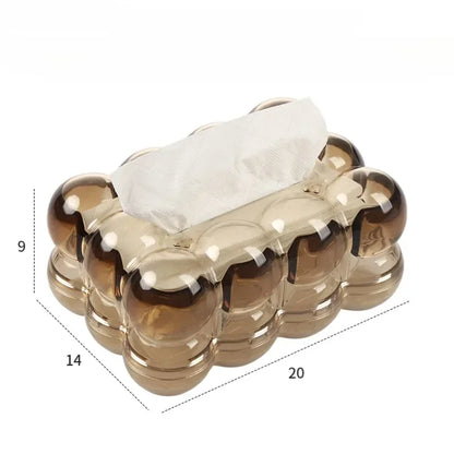 Gold Tissue Box Cover with Non-Slip Base – view 6