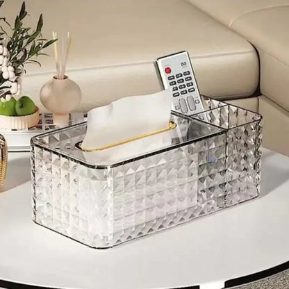 Gold-Trim Tissue Box with Internal Spring – view 3
