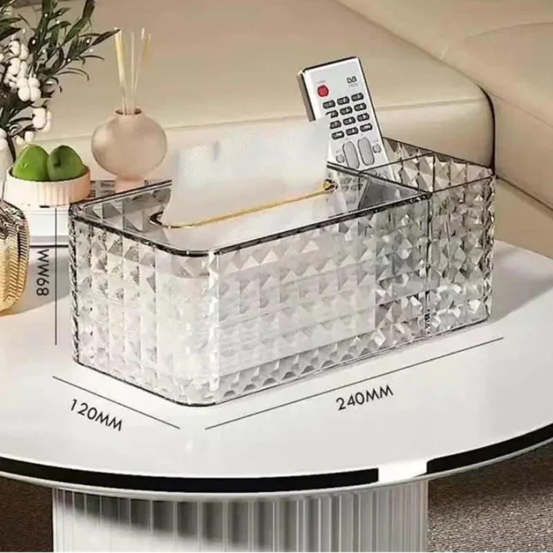 Gold-Trim Tissue Box with Internal Spring – view 6