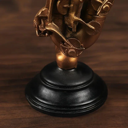 Gold Violin & Saxophone Resin Sculpture – view 5
