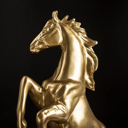 Gold War Horse Resin Wine Bottle Holder – view 2