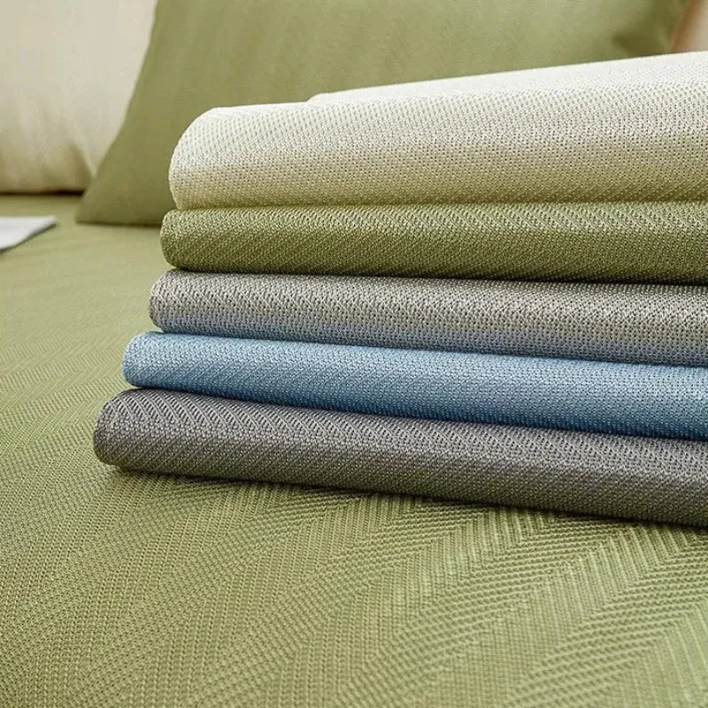 Green Quilted Non-Slip Sofa Cover – view 6