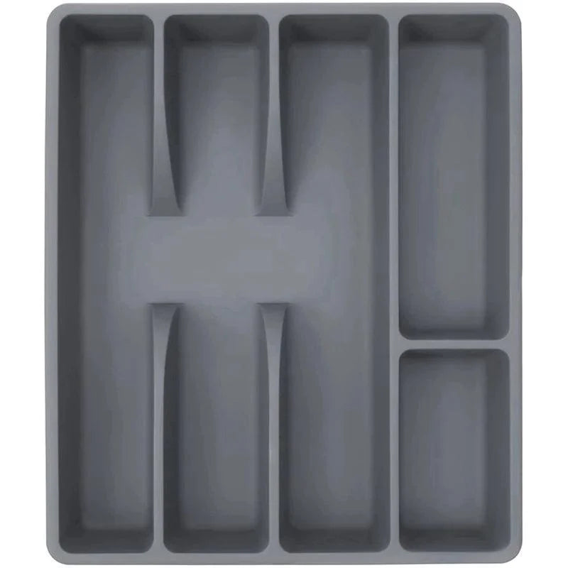 Grey 5-Compartment Cutlery Drawer Organiser – view 4