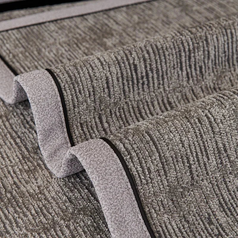 Grey 500gsm Chenille Non-Slip Sofa Cover – view 3