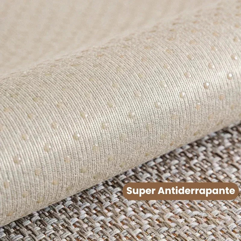 Sofa Cover – Grey Cotton & Linen Non-Slip Protector