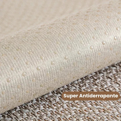 Sofa Cover – Grey Cotton & Linen Non-Slip Protector