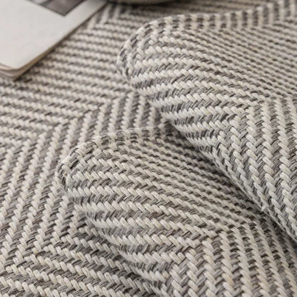 Grey Waterproof Jacquard Non-Slip Sofa Cover – view 3