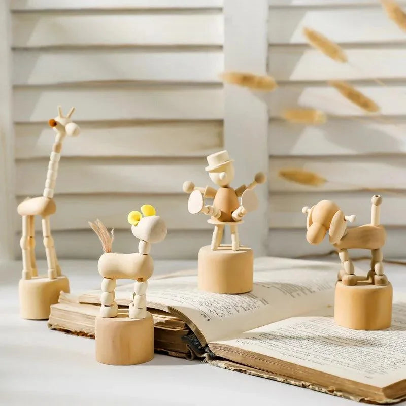 Handcrafted Wood Decorative Figure Collection – view 2