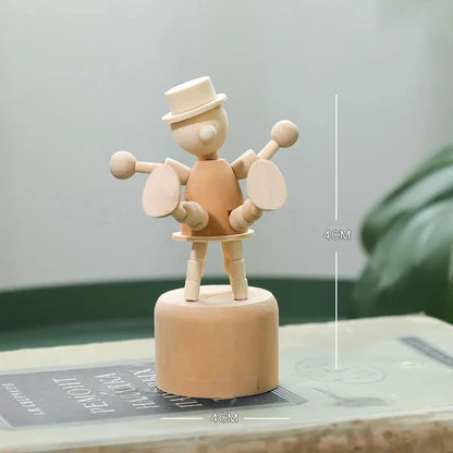 Handcrafted Wood Decorative Figure Collection – view 6