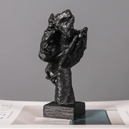 Hear No Evil Vintage Resin Face Sculpture – view 3