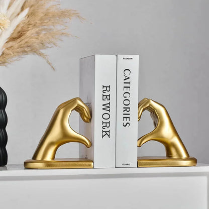 Heart Hands Decorative Bookends – view 4