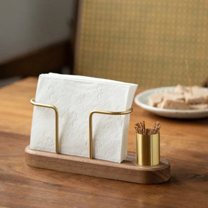 Japanese-Style Wooden Tissue Box Cover – Light or Dark Wood – view 3