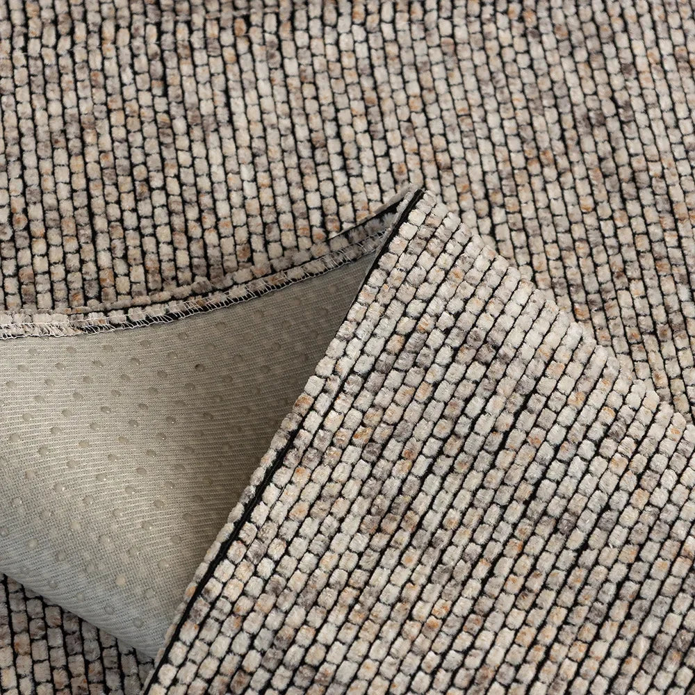Khaki 500gsm Chenille Non-Slip Sofa Cover – view 2