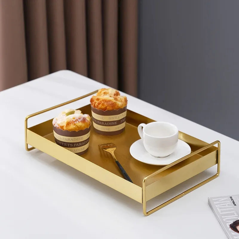 Lidded Metal Decorative Tray
