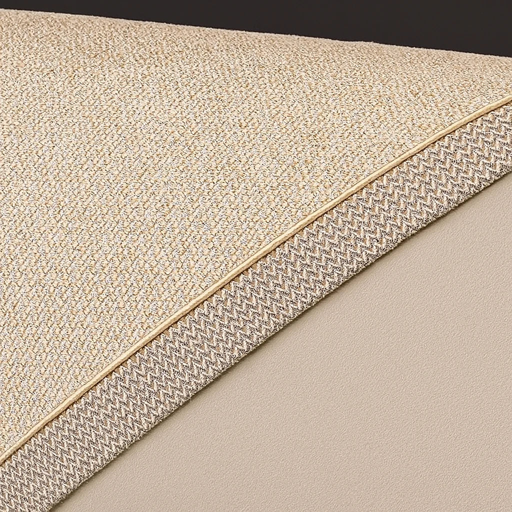Light Beige Cotton-Linen Non-Slip Sofa Protector – view 6