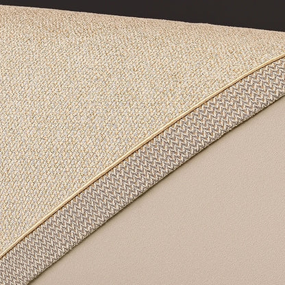 Light Beige Cotton-Linen Non-Slip Sofa Protector – view 6