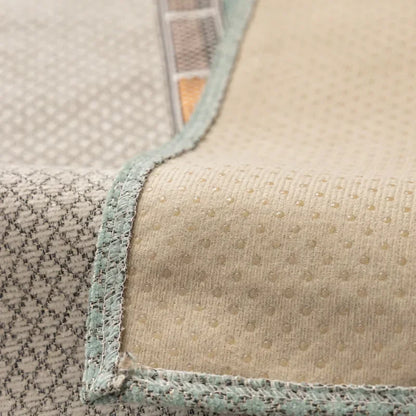 Light Brown Chenille Non-Slip Sofa Protector – view 2