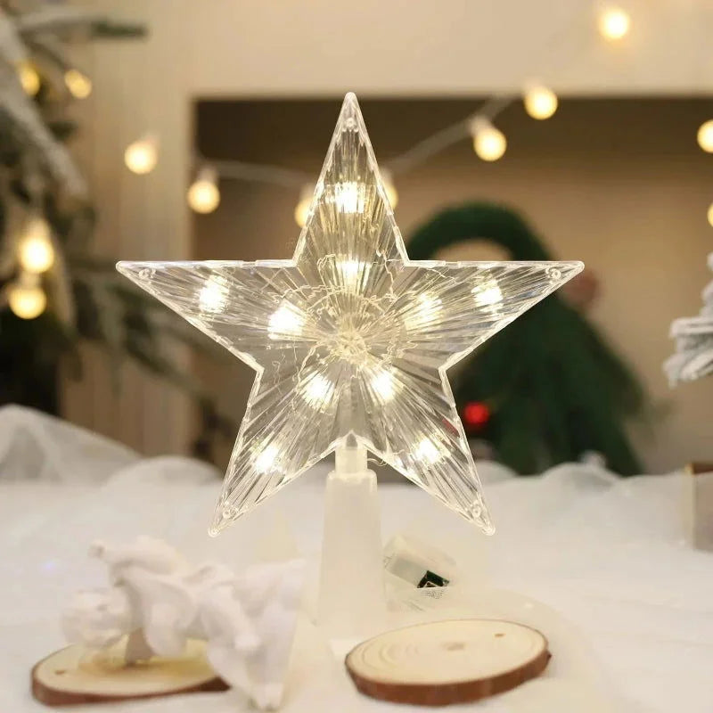 Light-Up Acrylic Christmas Tree Topper Star – 2 Models – view 3