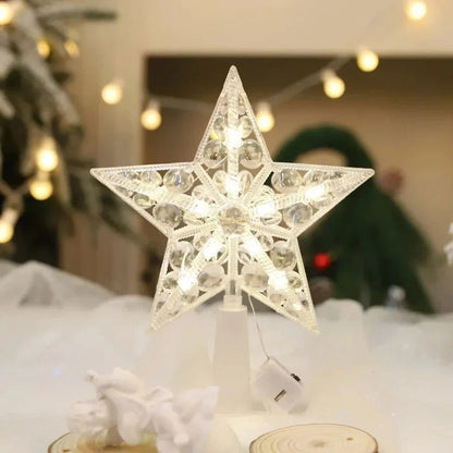 Light-Up Acrylic Christmas Tree Topper Star – 2 Models – view 4