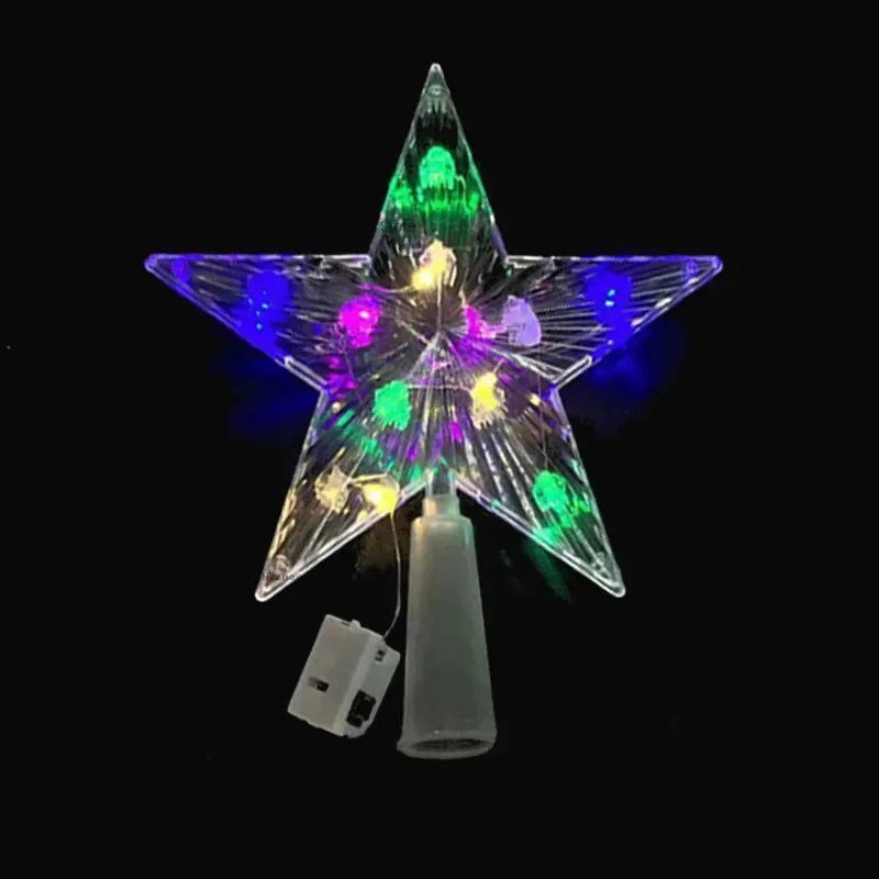 Light-Up Acrylic Christmas Tree Topper Star – 2 Models – view 5