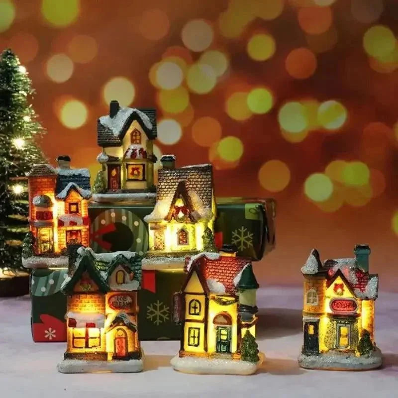 Light-Up Christmas Village House Collection