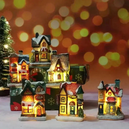Light-Up Christmas Village House Collection