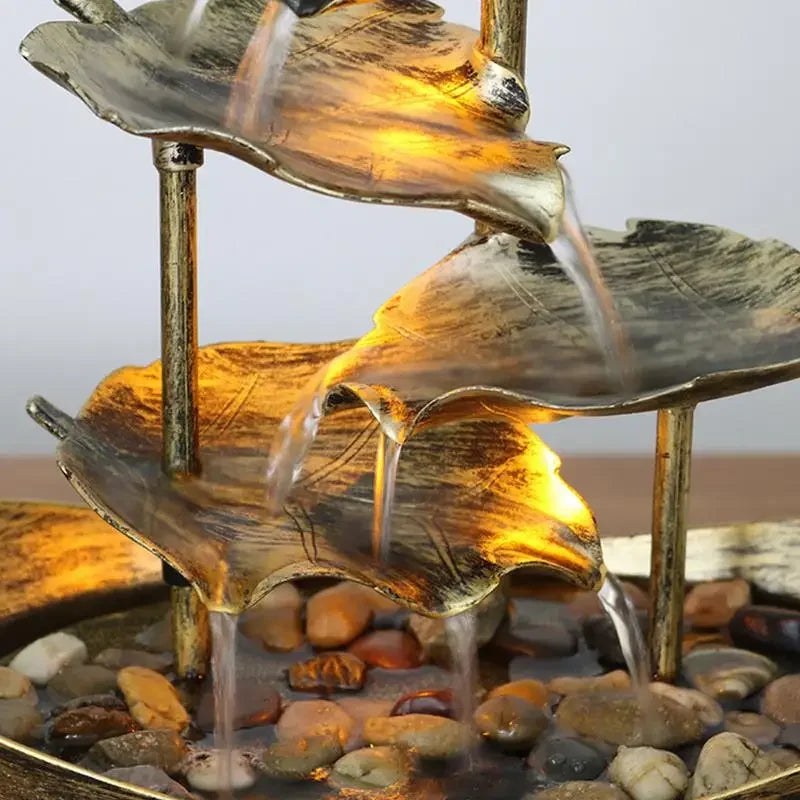 Lotus LED Tabletop Water Fountain – view 3