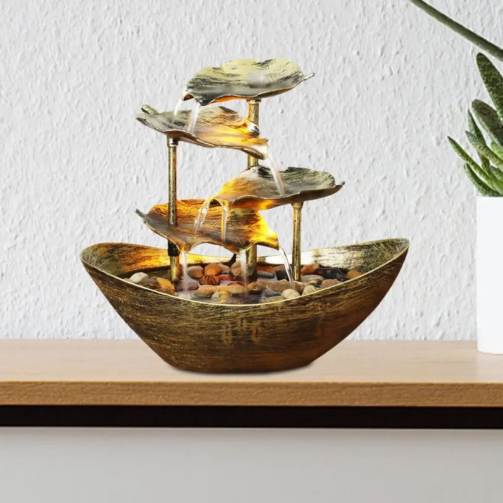 Lotus LED Tabletop Water Fountain – view 7