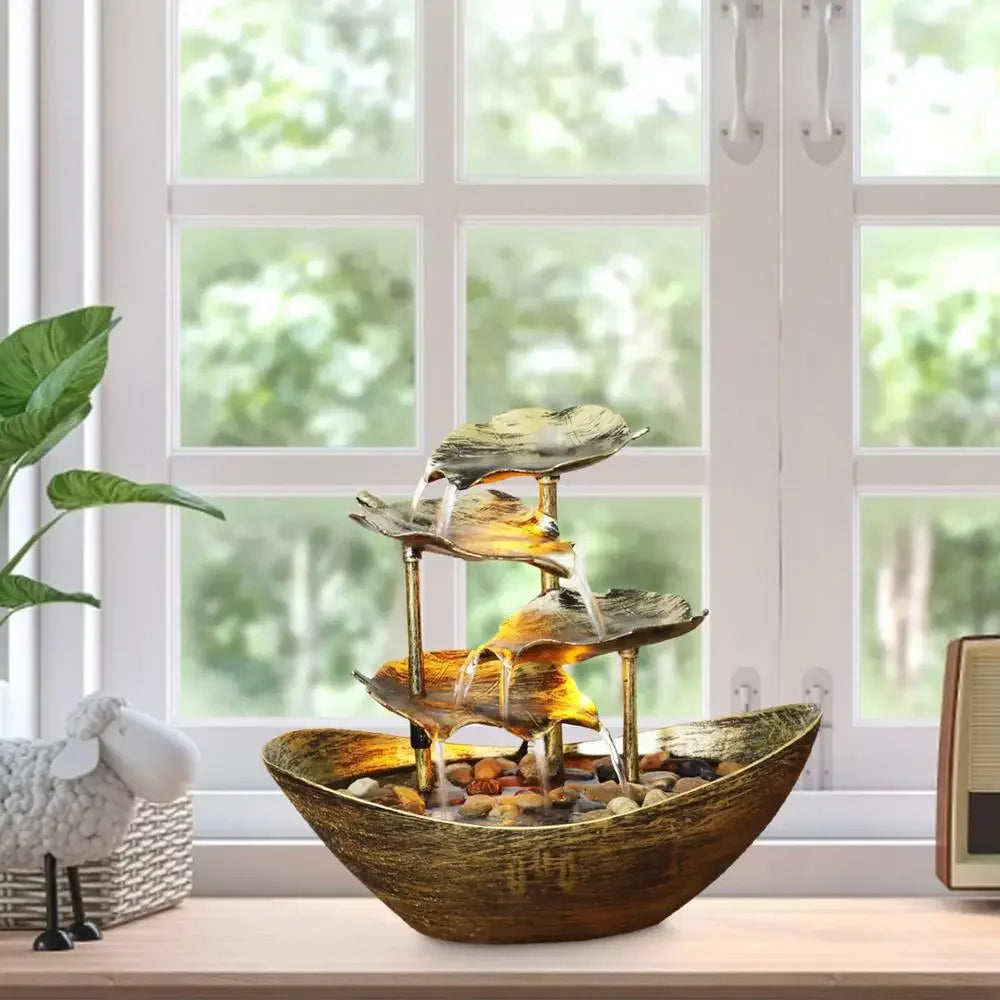 Lotus LED Tabletop Water Fountain – view 8