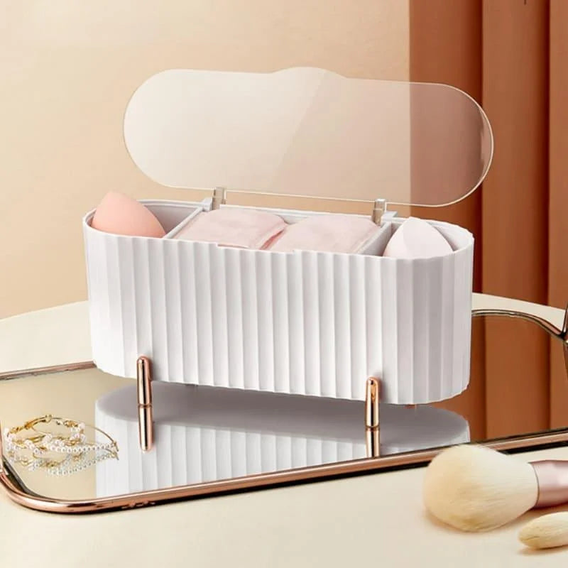 Makeup sponge and cotton organiser