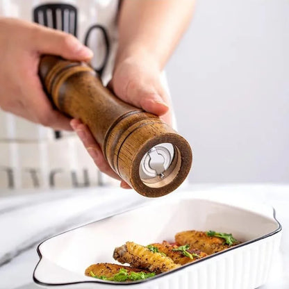 Manual wooden pepper and spice grinder – view 5