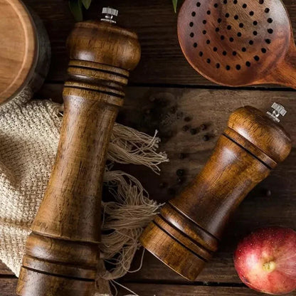 Manual wooden pepper and spice grinder – view 8