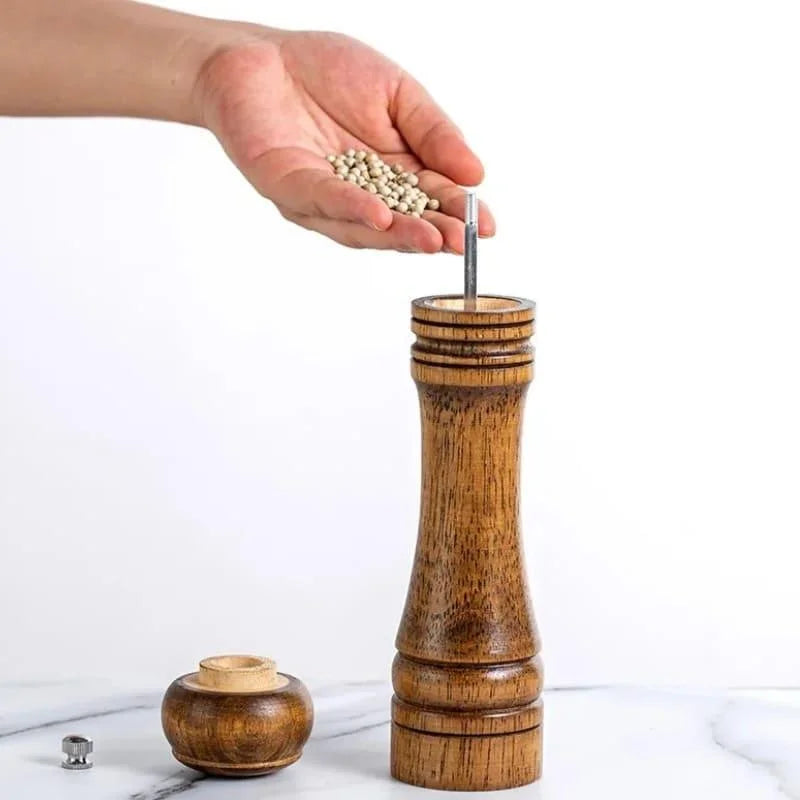 Manual wooden pepper and spice grinder – view 15