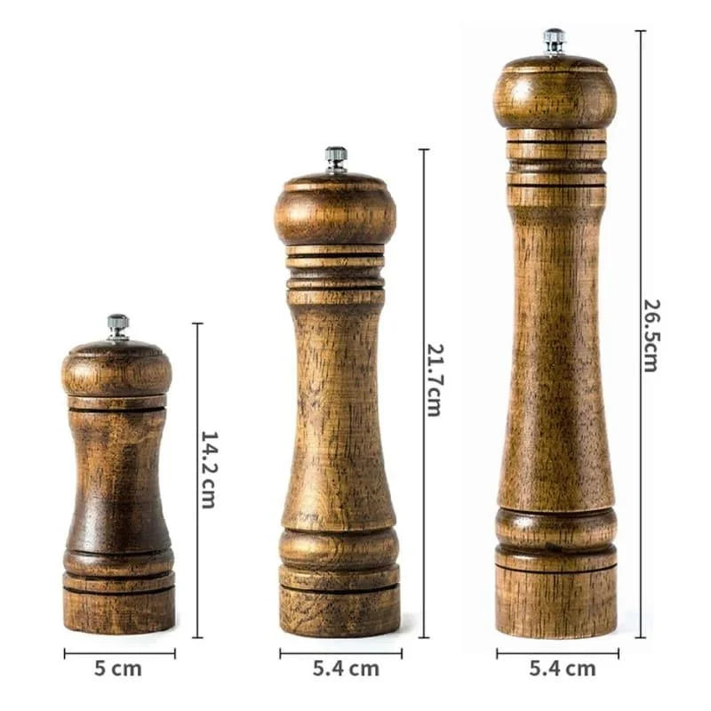 Manual wooden pepper and spice grinder – view 20