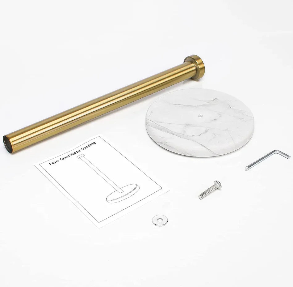Marble-Style Paper Towel & Cling Film Holder – Gold or Silver – view 6