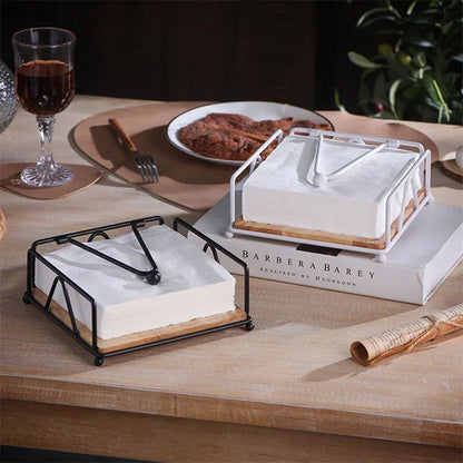 Metal Table Napkin Holder – Gold, White or Black – view 2