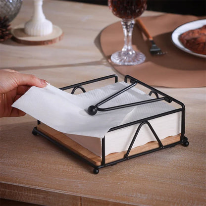 Metal Table Napkin Holder – Gold, White or Black – view 4