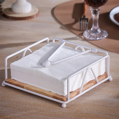 Metal Table Napkin Holder – Gold, White or Black – view 5