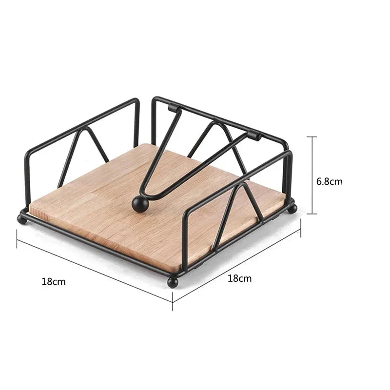 Metal Table Napkin Holder – Gold, White or Black – view 6