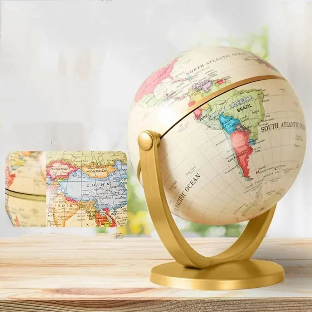 Mini Retro Decorative Globe – White – view 2